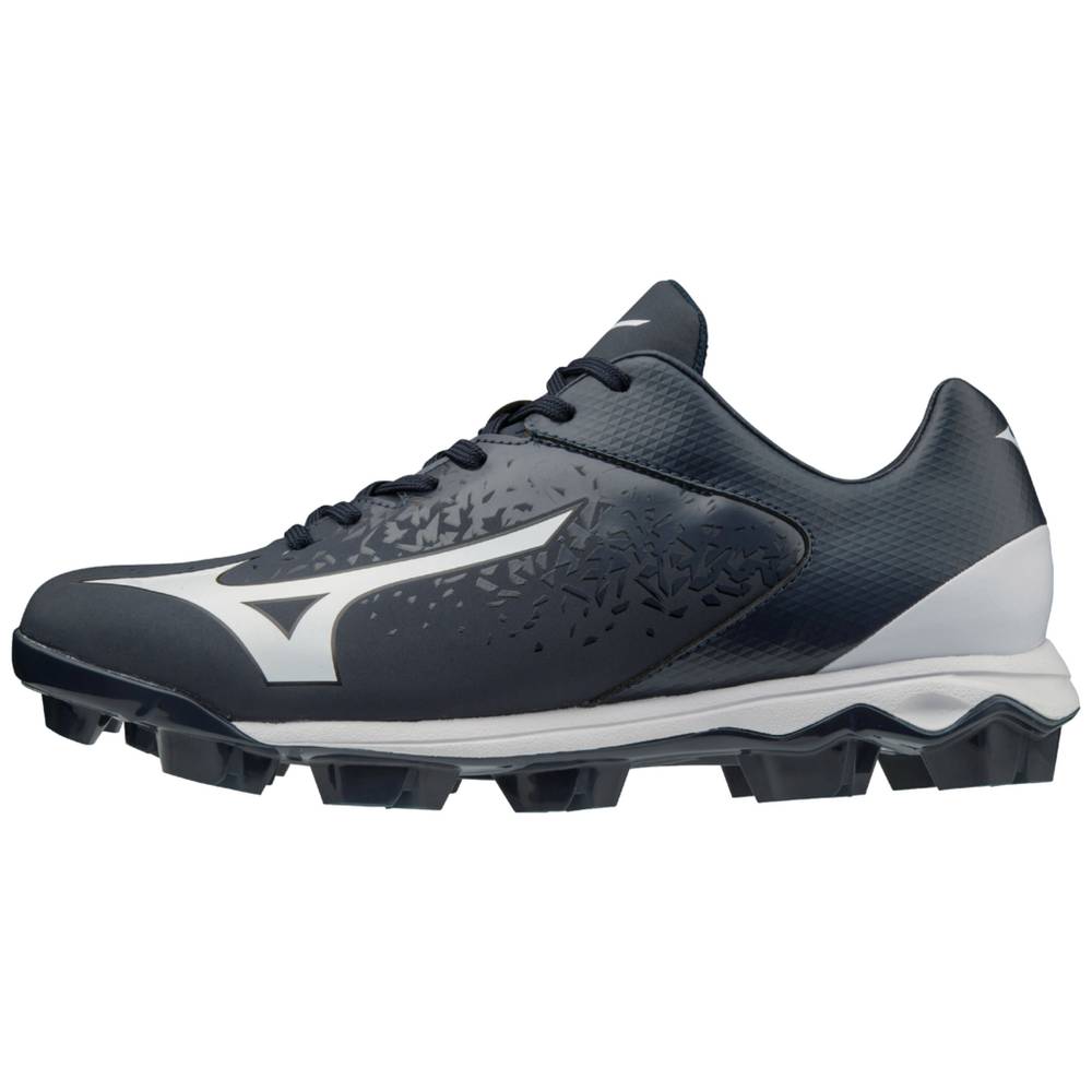 Mizuno Select Nine TPU Rövidszárú Molded Férfi Stoplis Cipő Sötétkék/Fehér RQO924853